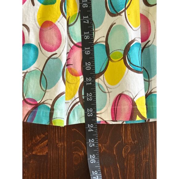 S.L.B Pleated A-Line Skirt 12 Pink Blue Yellow Polka Dots Casual Fun Kidcore - Picture 7 of 8